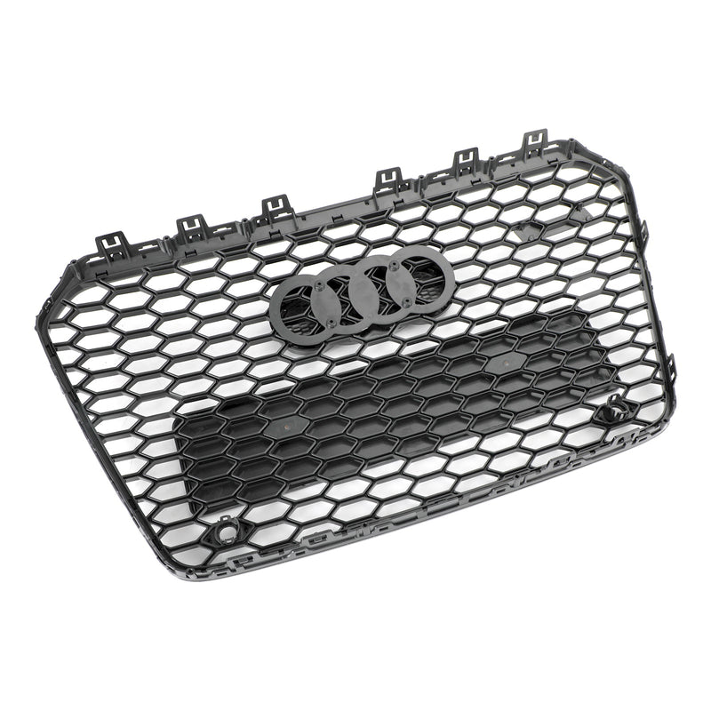 13-16 Audi A5 S5 B8.5 Grill Replacement RS5 Style Honeycomb Hex Mesh Front Bumper Grill Generic
