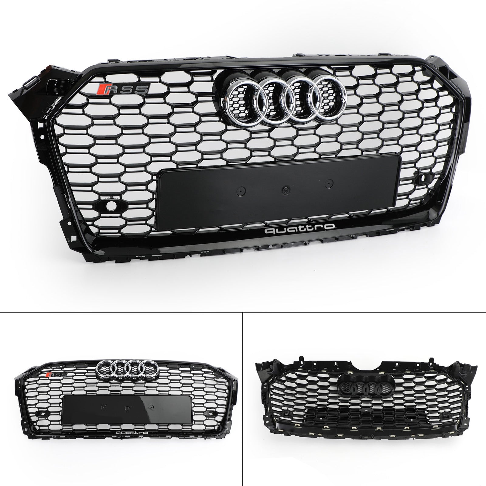 2017-2019 Audi A5 S5 B9 RS5 Style Honeycomb Sport Mesh Hex Grille Grill 8W6-853-651-AB-FUQ