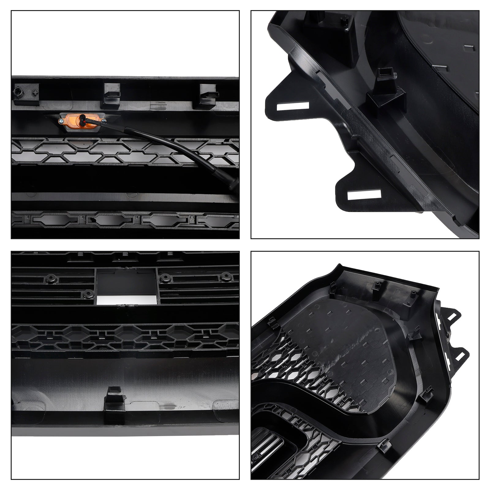 2019-2024 Dodge Ram 1500 Black Front Honeycomb Upper Hood Grille Grill