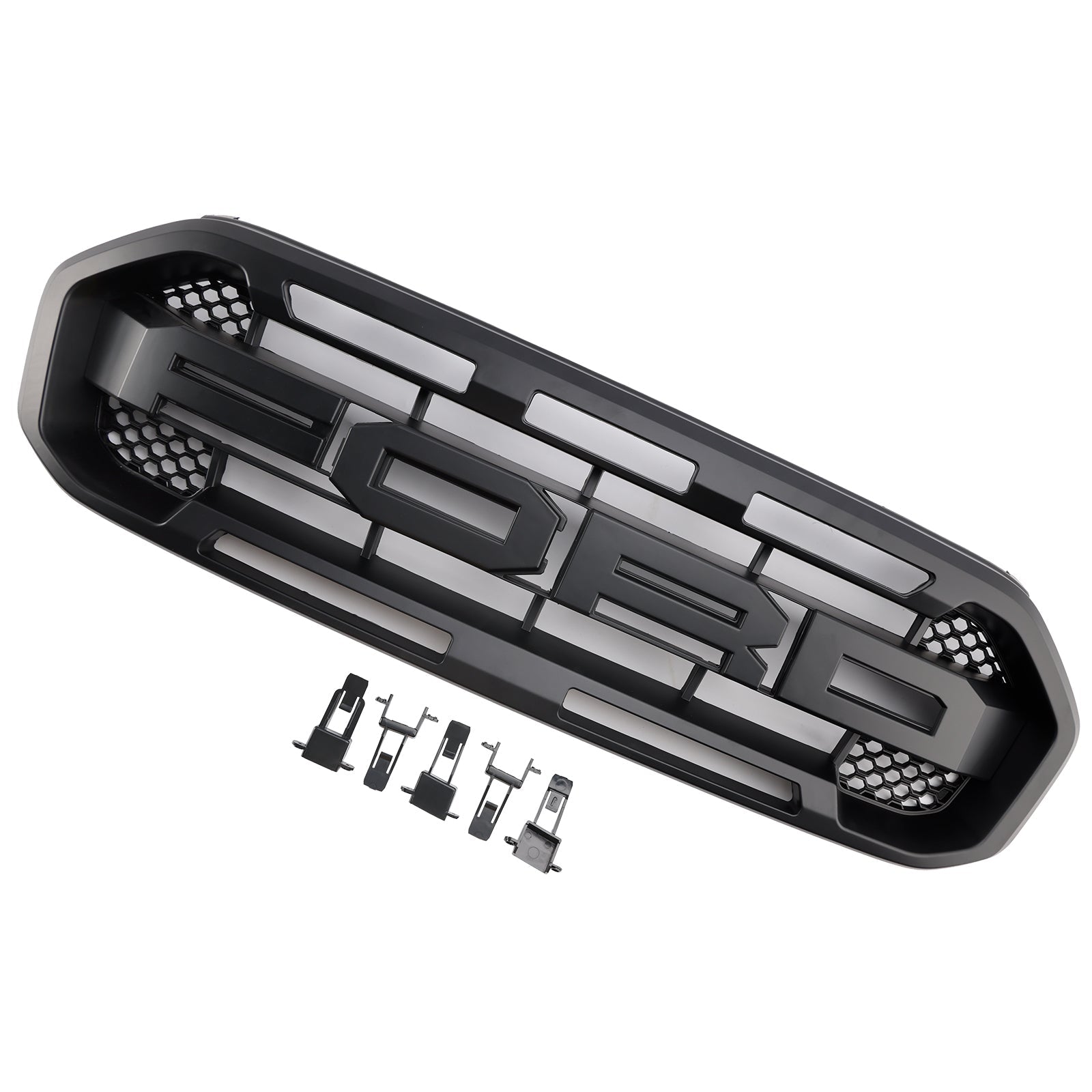 Raptor Style Front Bumper Grille Grill Fit Ford Ranger 2019-2023 Black