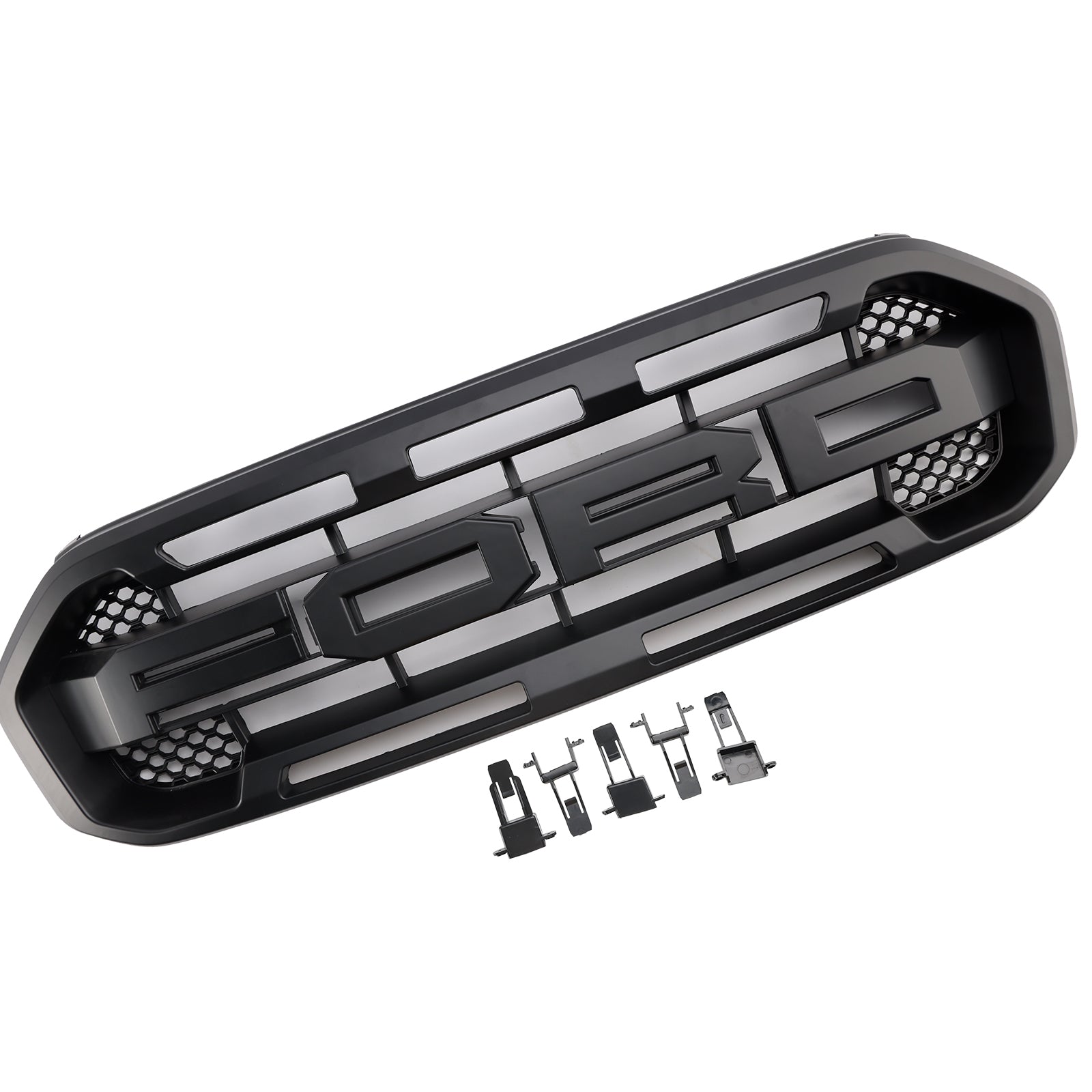 Raptor Style Front Bumper Grille Grill Fit Ford Ranger 2019-2023 Black