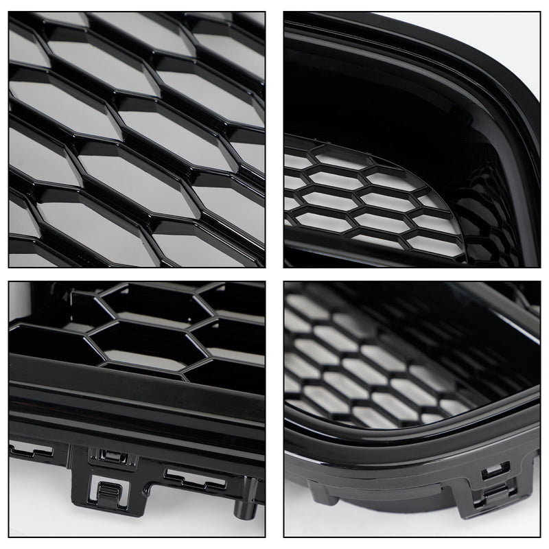 Rejilla de panal de malla frontal estilo RS6 compatible con Audi A6 S6 C7 2012-2015