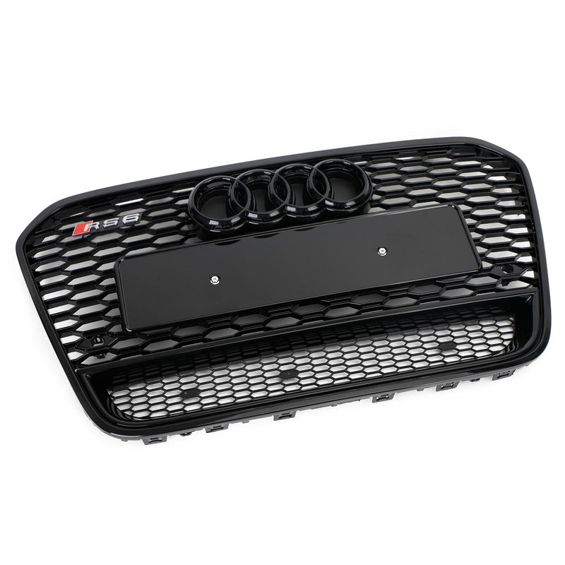 12-15 Audi A6 S6 C7 RS6 Style Front Mesh Honeycomb replacement Grille Grill