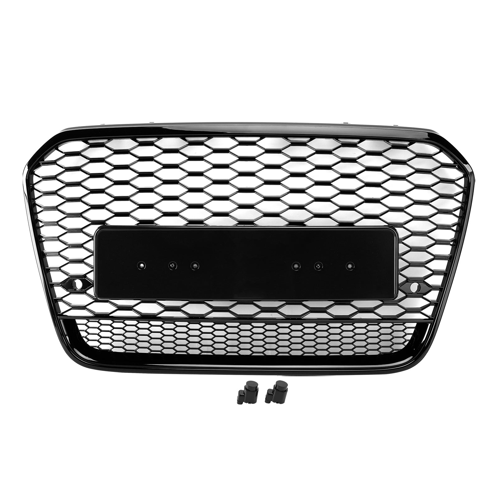 RS6 Style Front Mesh Honeycomb Grill Grille Fit Audi A6 S6 C7 2012-2015