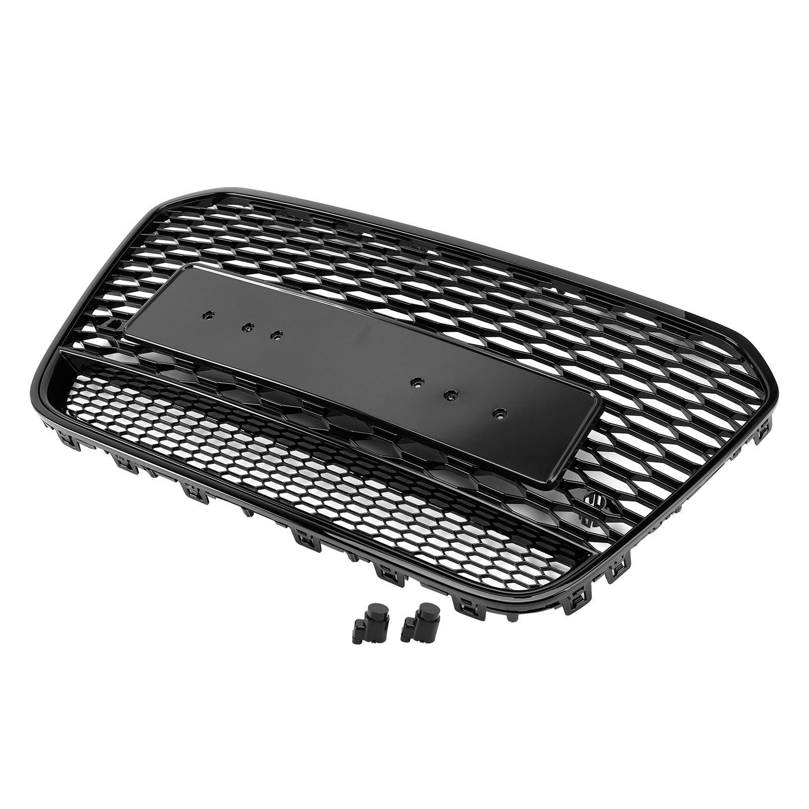 RS6 Style Front Mesh Honeycomb Grill Grille Fit Audi A6 S6 C7 2012-2015