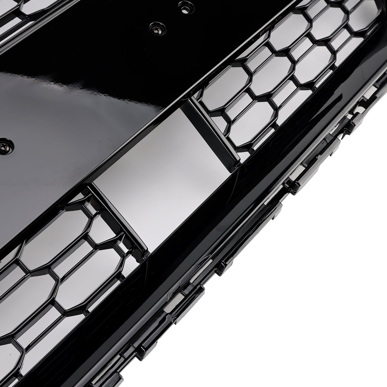 2017-2019 Audi A3 S3 W/ACC RS3 Style Honeycomb Front Grille Grill Black