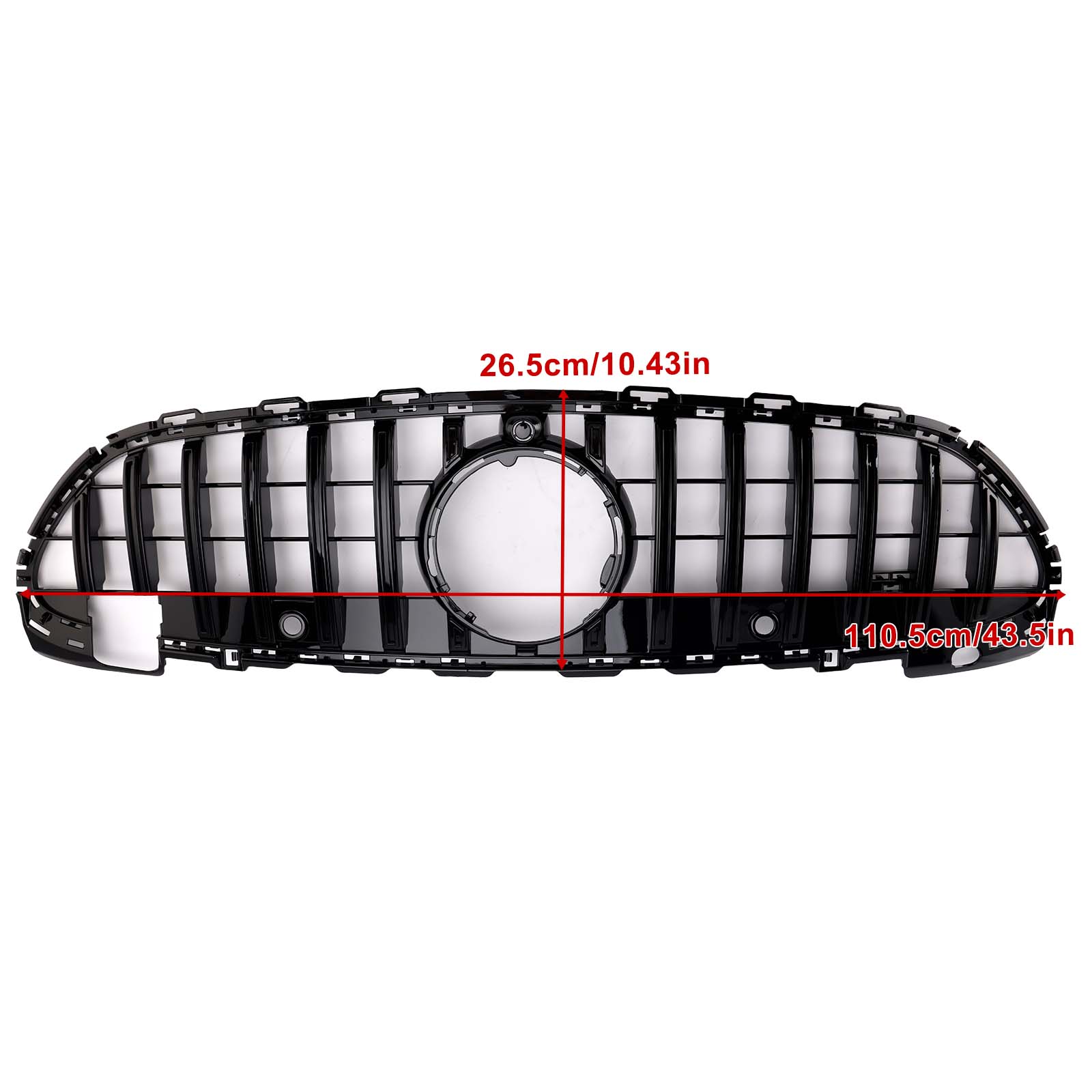 2022-2023 Mercedes Benz W206 W/Camera GTR Style Front Bumper Grille Grill