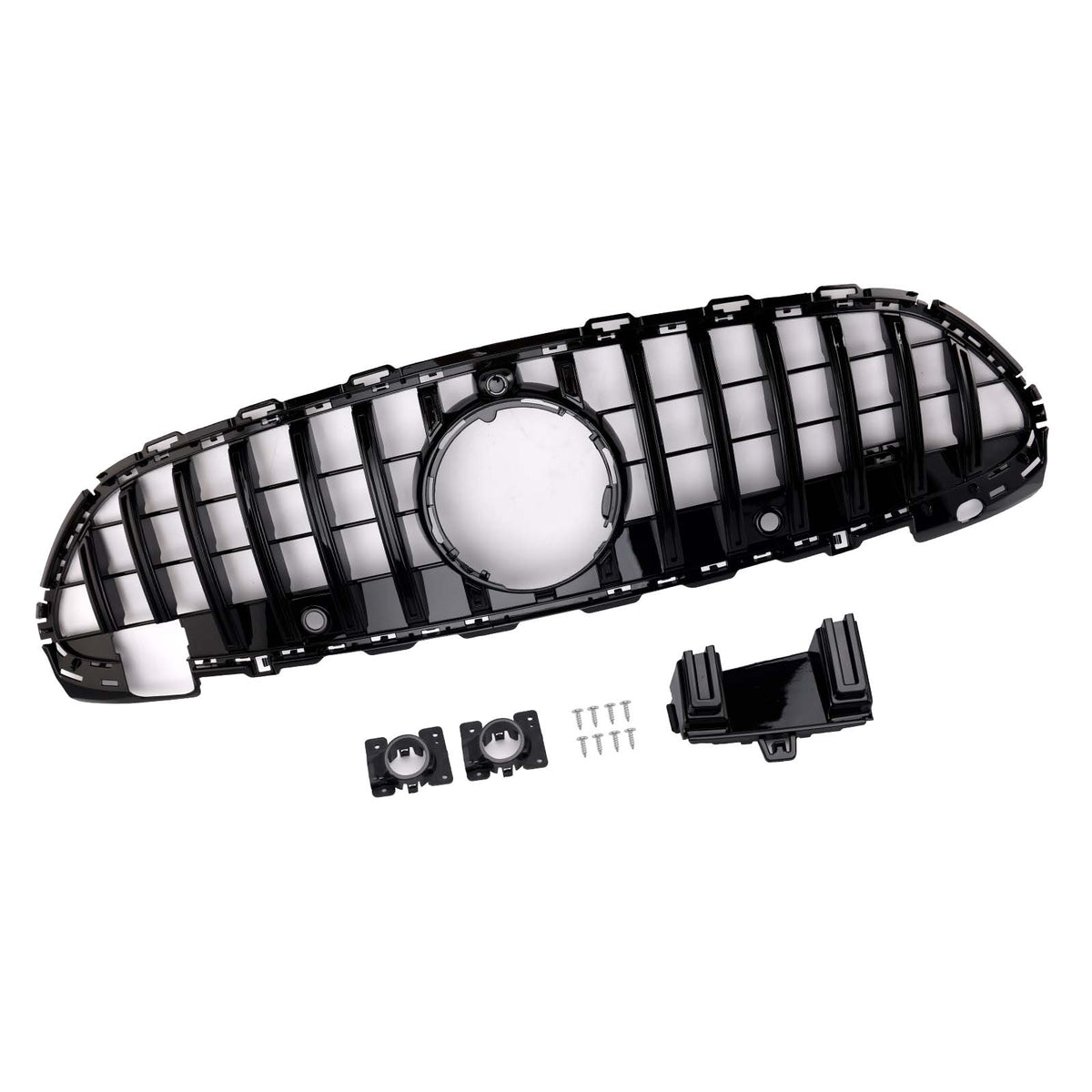 2022-2023 Mercedes Benz W206 W/Camera GTR Style Front Bumper Grille Grill