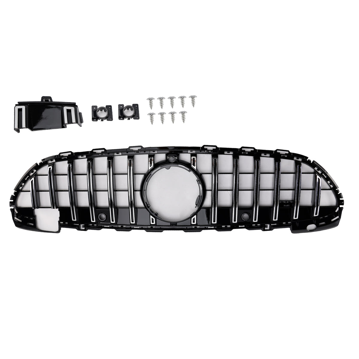2022-2023 Mercedes Benz W206 W/Camera GT-R Style Front Bumper Grille Grill
