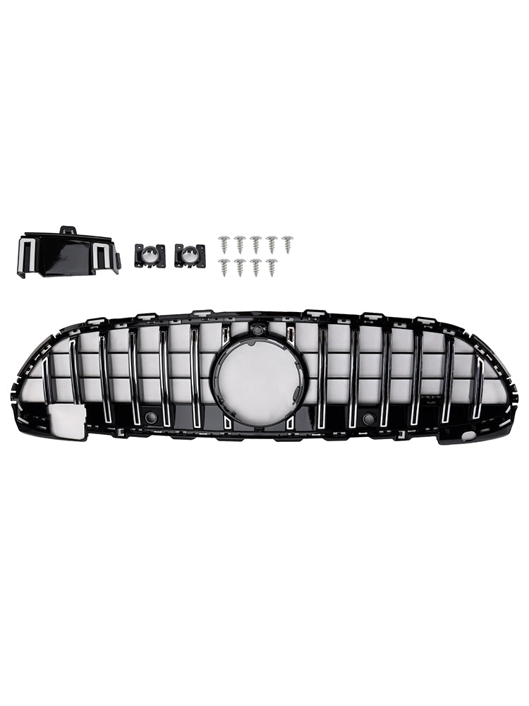 2022-2023 Mercedes Benz W206 W/Camera GT-R Style Front Bumper Grille Grill
