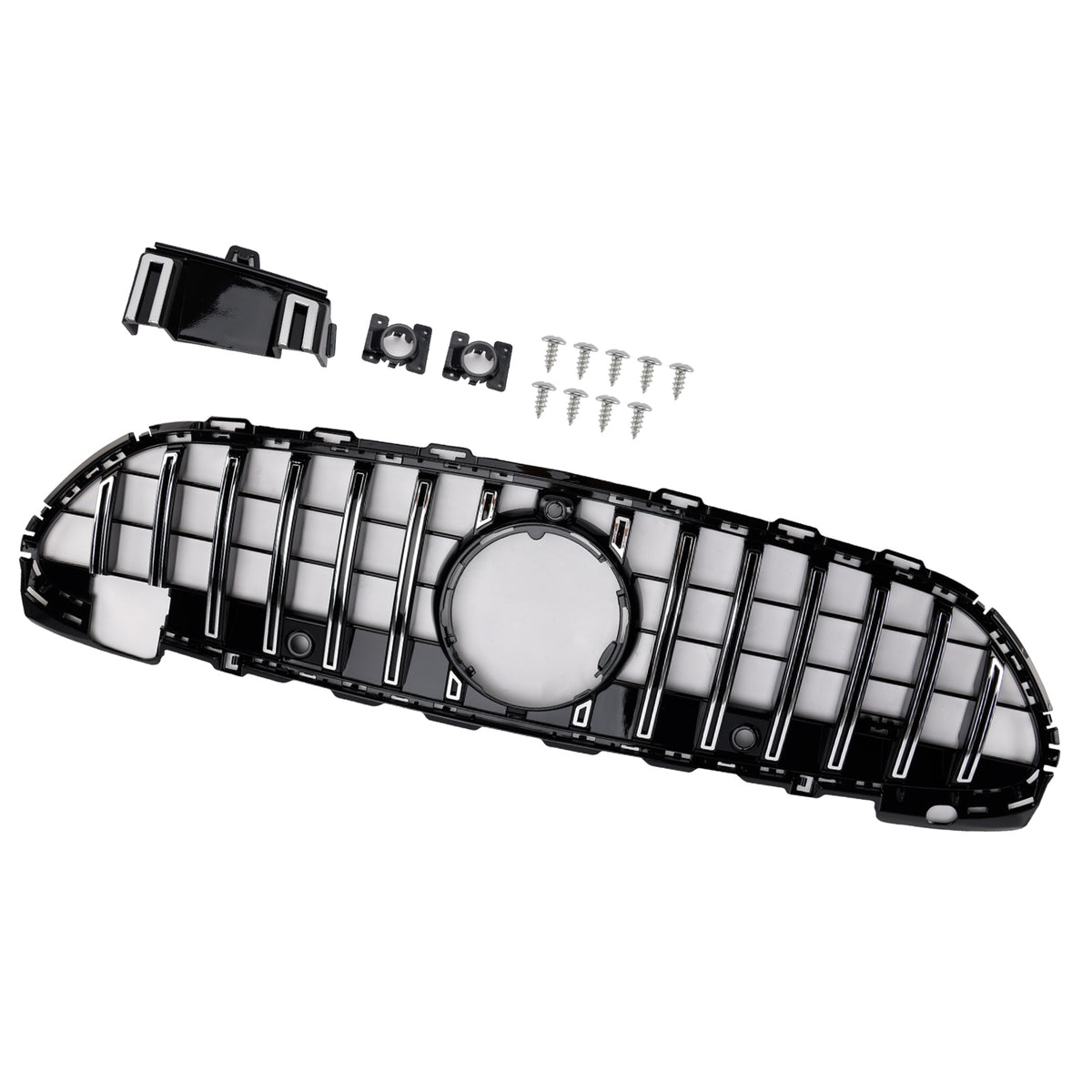2022-2023 Mercedes Benz W206 W/Camera GT-R Style Front Bumper Grille Grill