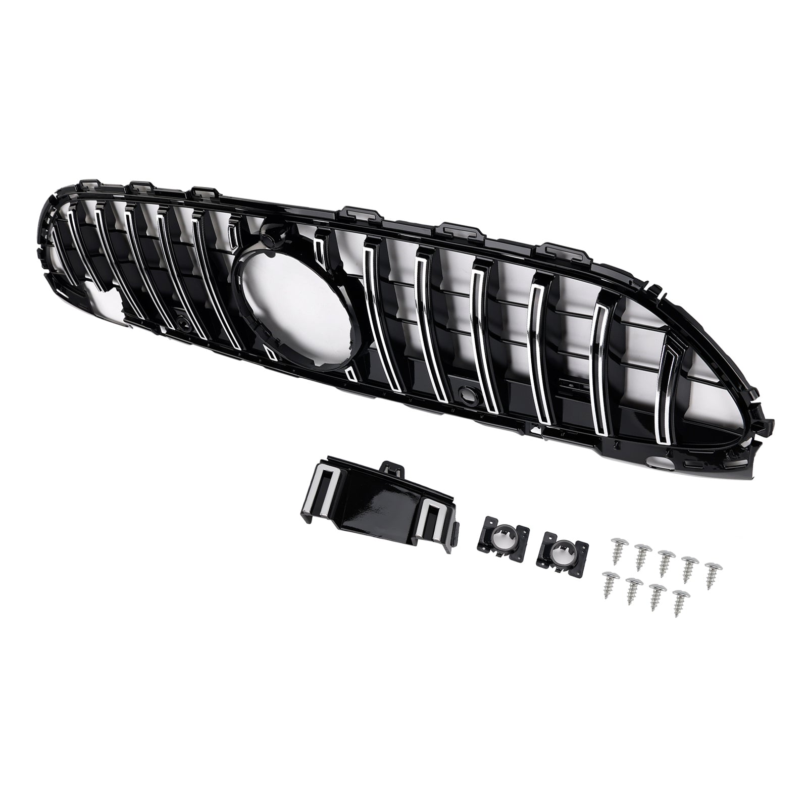 2022-2023 Mercedes Benz W206 W/Camera GT-R Style Front Bumper Grille Grill