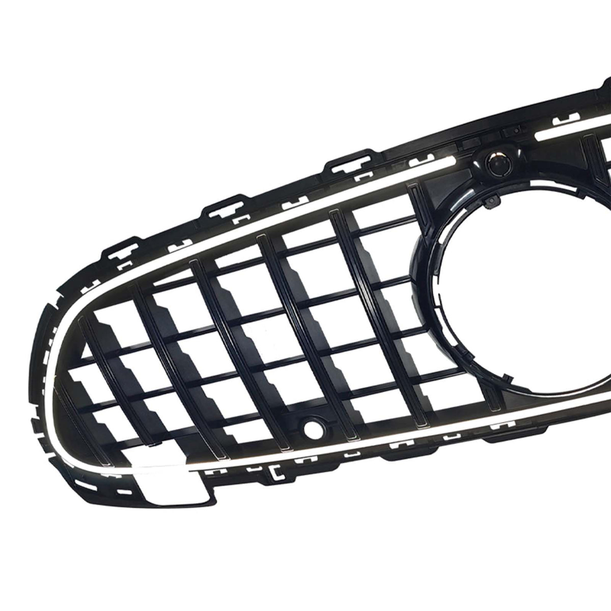 2022-2026 Fit Mercedes Benz W206 W/Camera GTR-Style Front Bumper Grille Grill