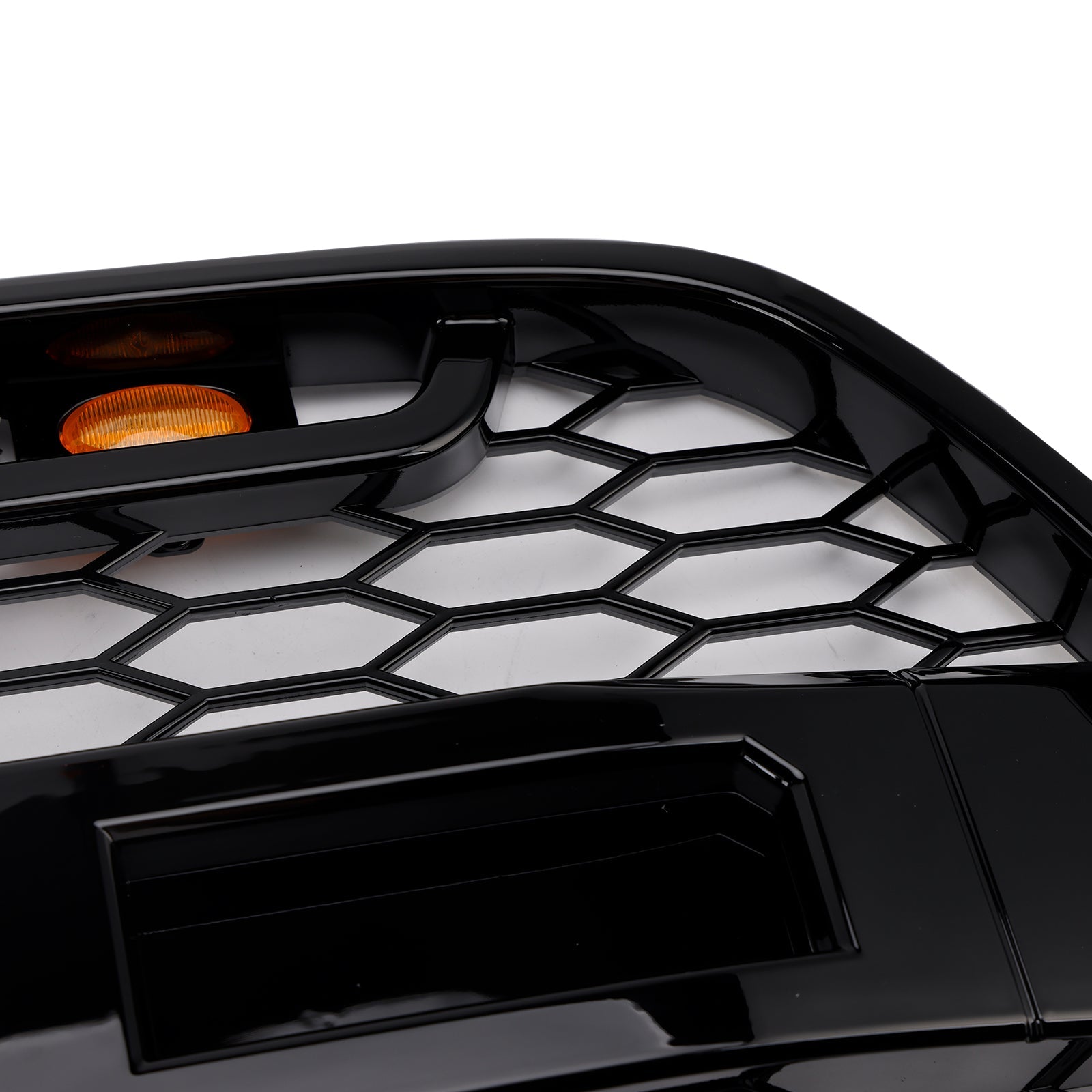 2015-2018 Ford Transit MK8 Raptor W/LED Gloss Black Front Bumper Grille Grill