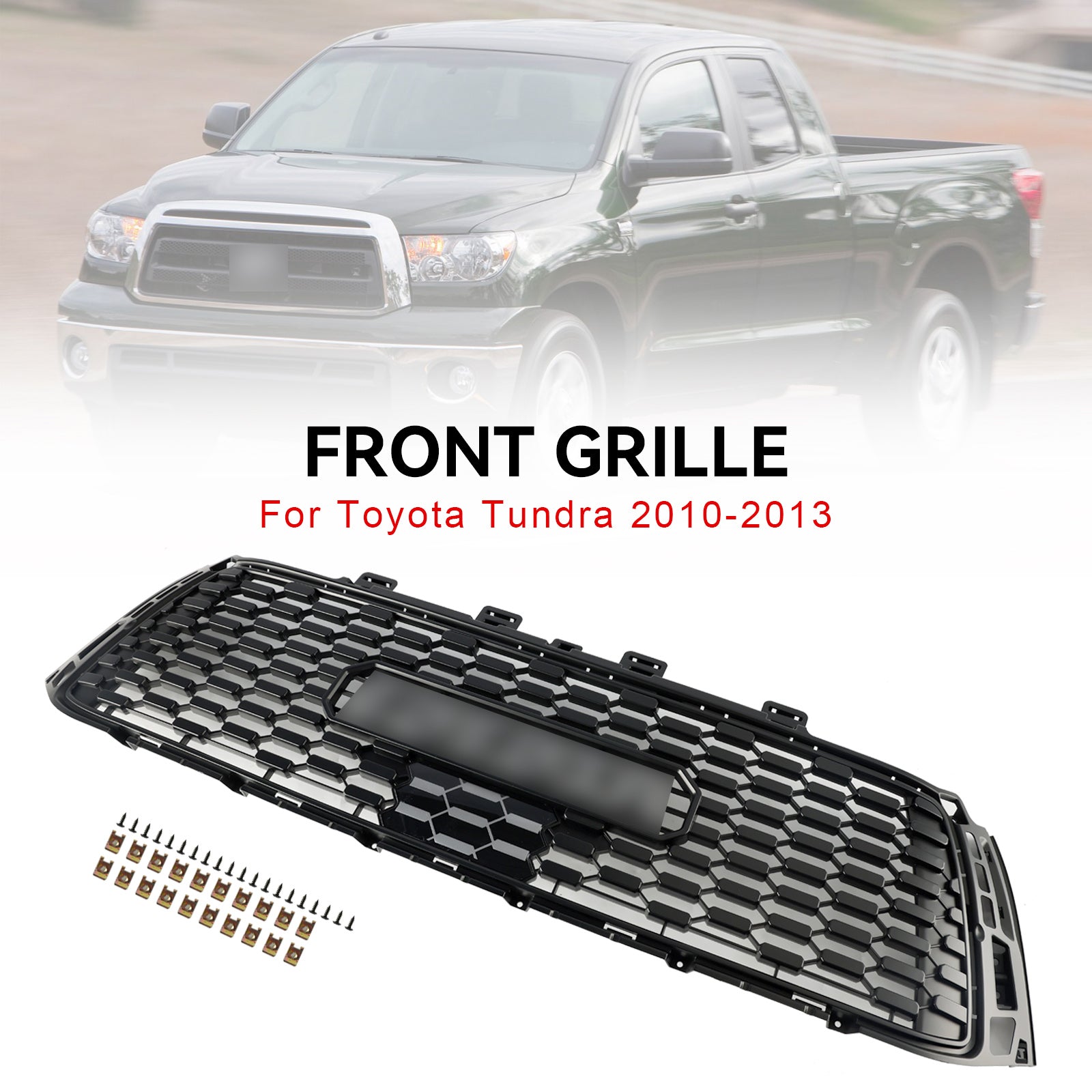 10-13 Toyota Tundra TRD PRO Black Honeycomb Front Bumper Grill Grille