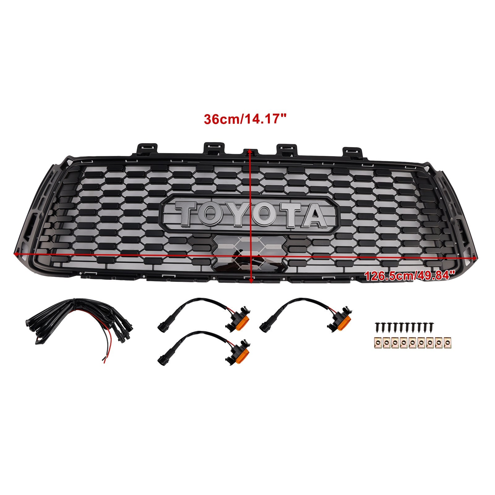 2010-2013 Toyota Tundra TRD PRO Black Honeycomb Front Bumper Grill Grille