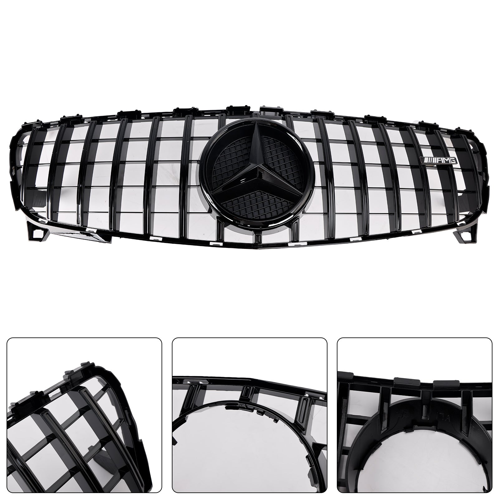 2016-2018 MERCEDES BENZ A CLASS W176 Front Bumper Grill Grille GTR Style