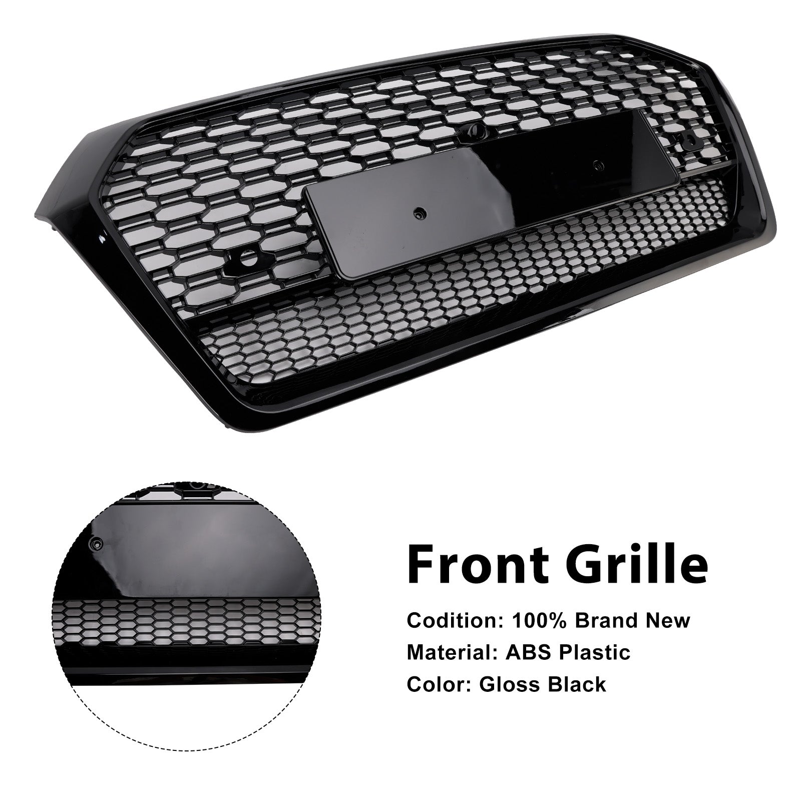 2018-2020 Audi Q5 SQ5 RSQ5 Style Front Honeycomb Mesh Grille Grill