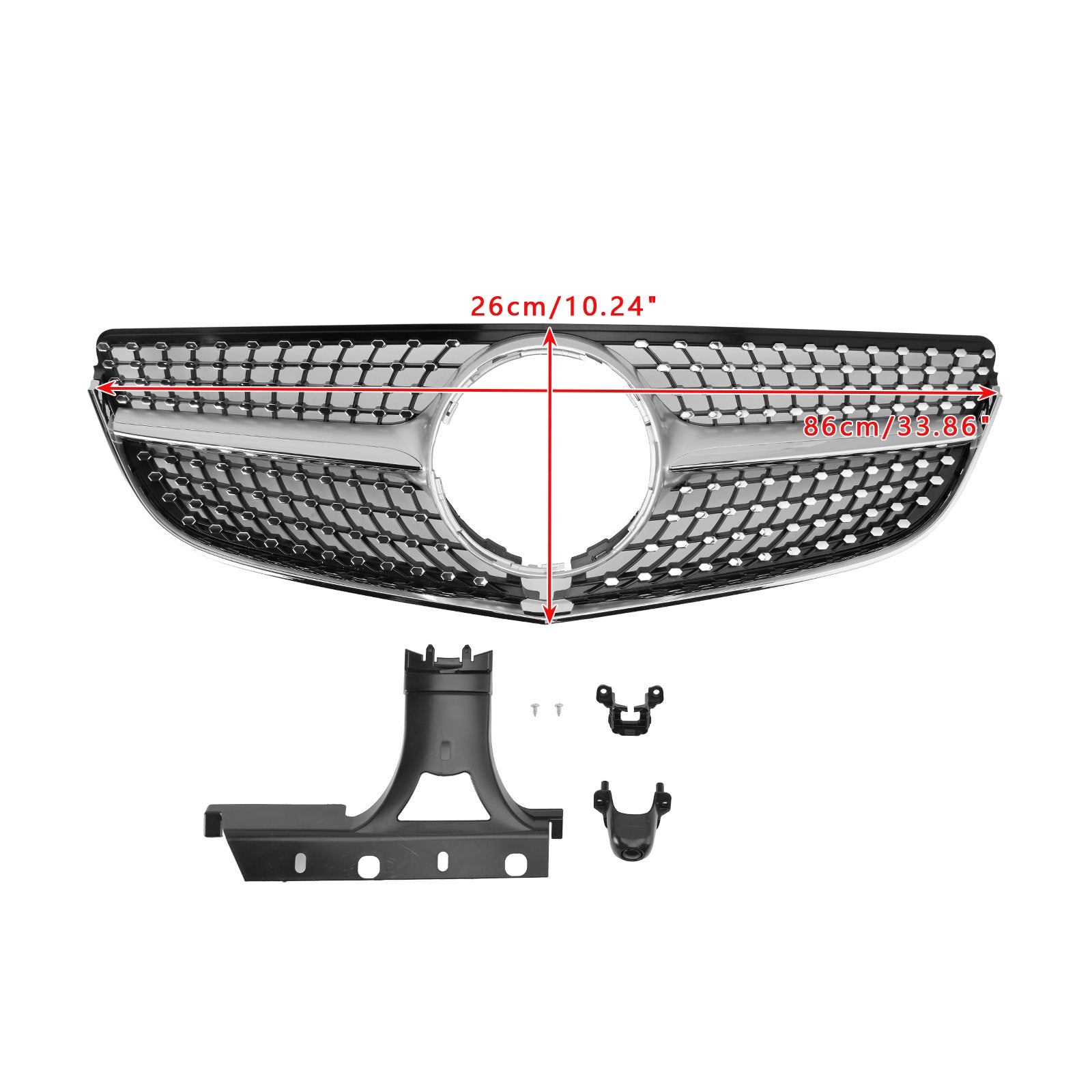 2014-2017 Mercedes E-CLASS W207 Coupe Front Bumper Grille Grill Diamond