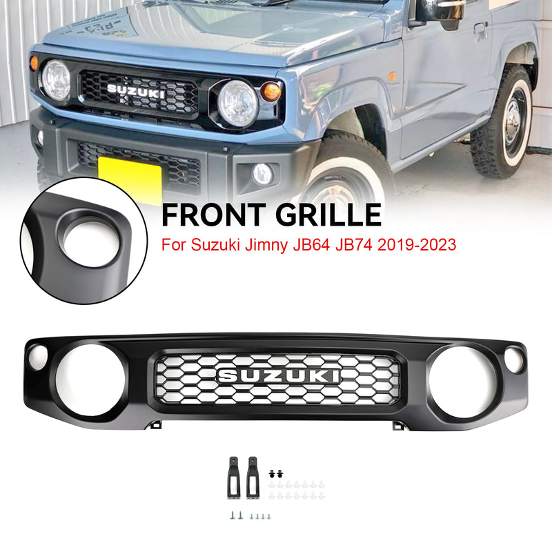 Suzuki Jimny JB74 2019-2023 Honeycomb Front Bumper Grill Grille Black