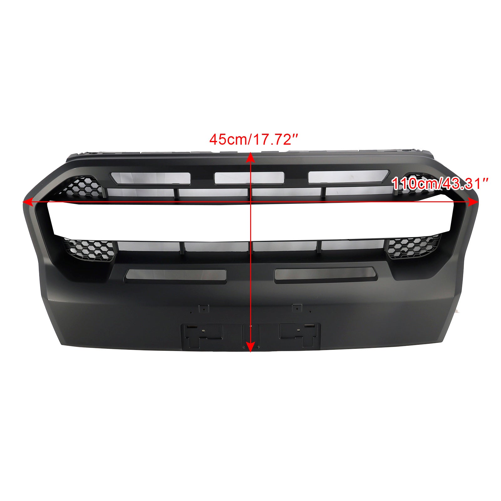 Ford Ranger 2019-2023 T8 Matt Black Ranger Raptor Style Front Bumper Grille