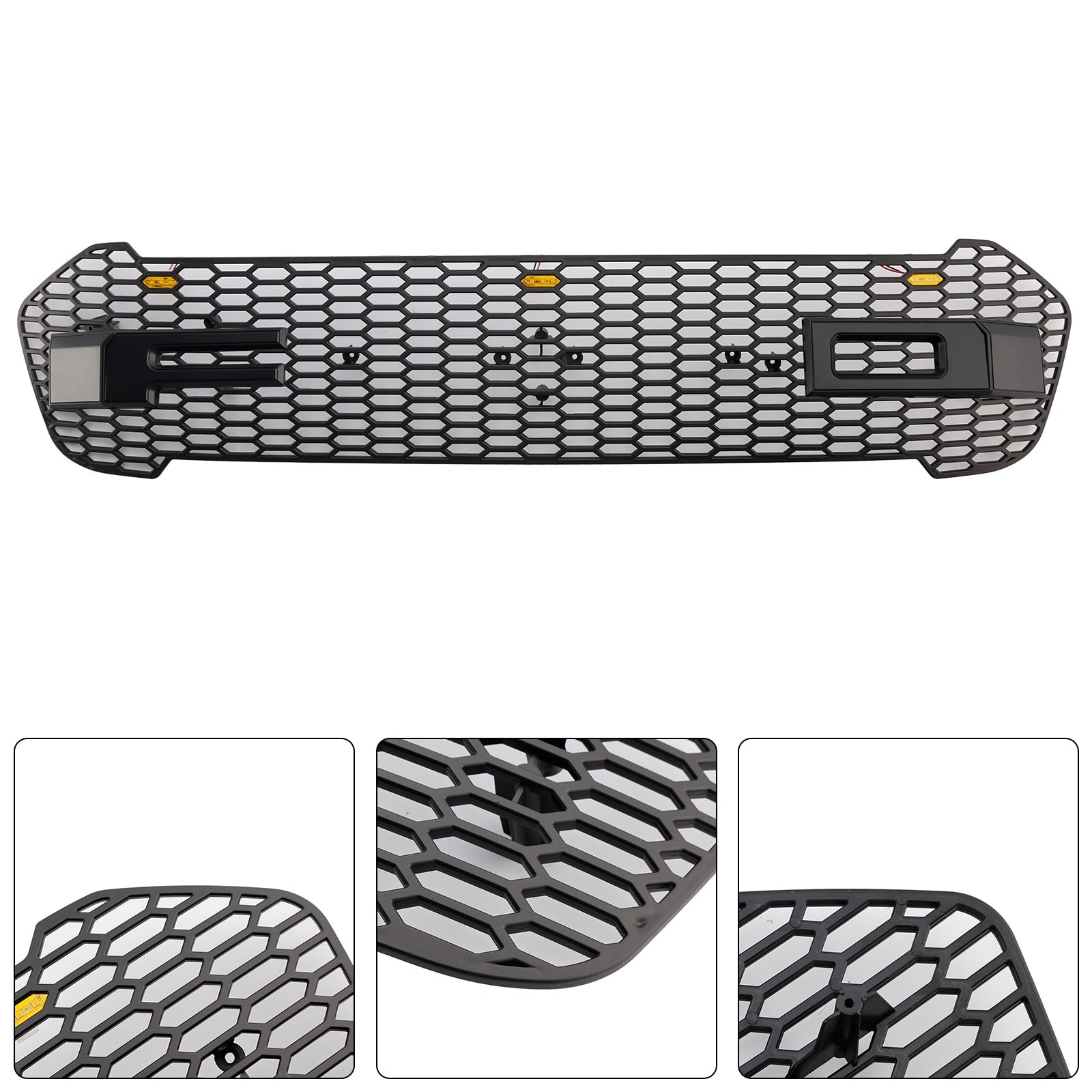 2019 2020 2021 2022 2023 Ford Ranger T8 W/LED Raptor Style Front Bumper Grille Grill