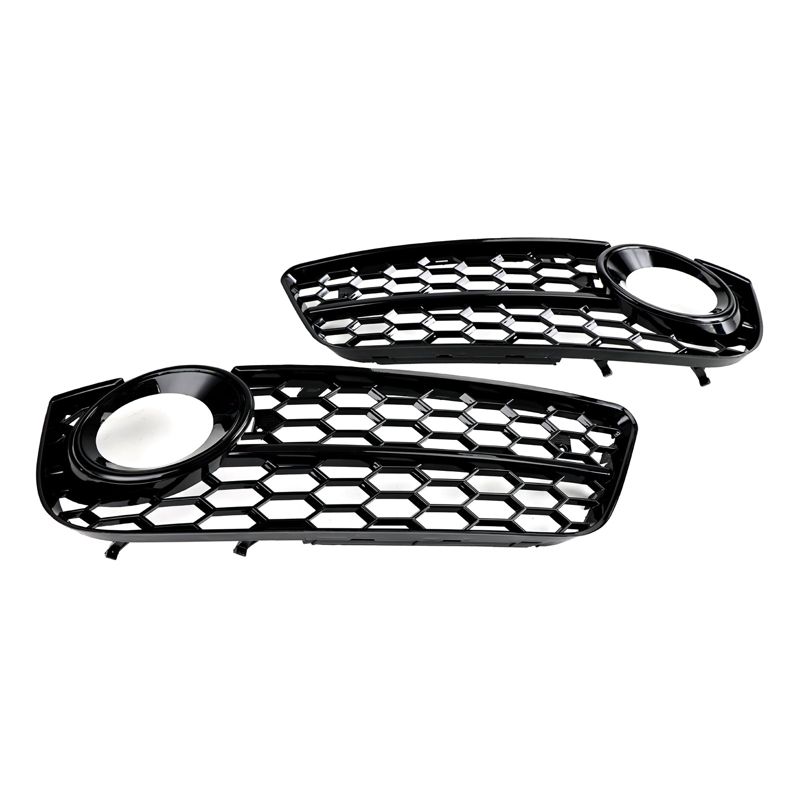 Audi A5 2007-2011 Pair Honeycomb Front Fog Lamp Cover Grille Grill