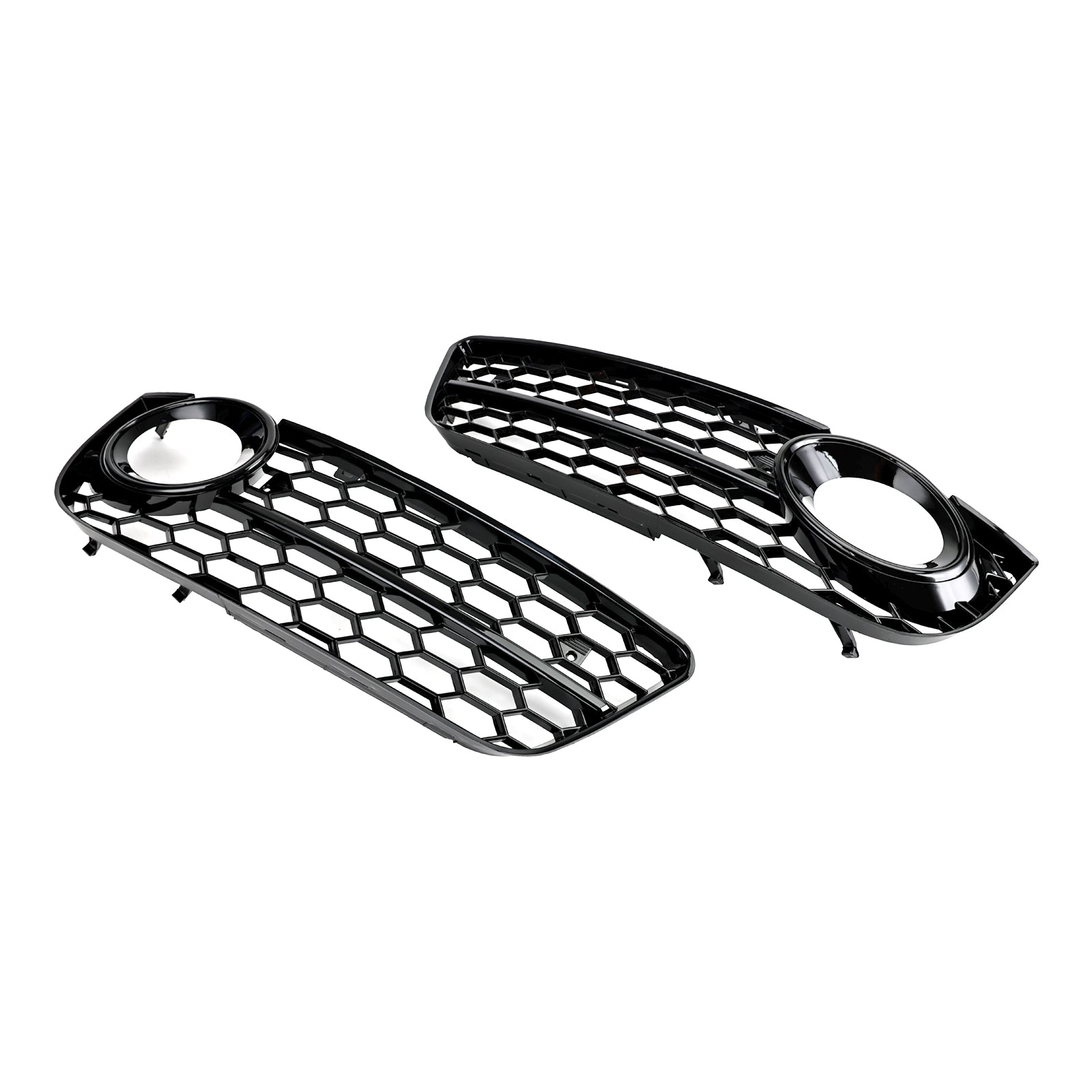 Audi A5 2007-2011 Pair Honeycomb Front Fog Lamp Cover Grille Grill