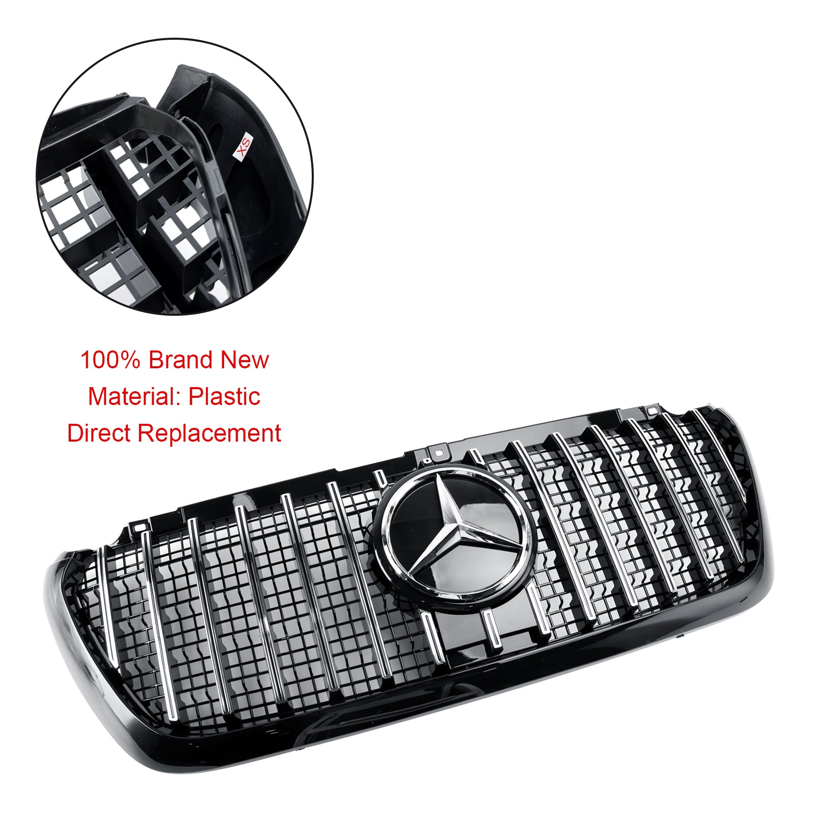 2018 2019 2020 2021 2022 2023 Mercedes Sprinter W907 W910 GT Style Front Bumper Grille Grill