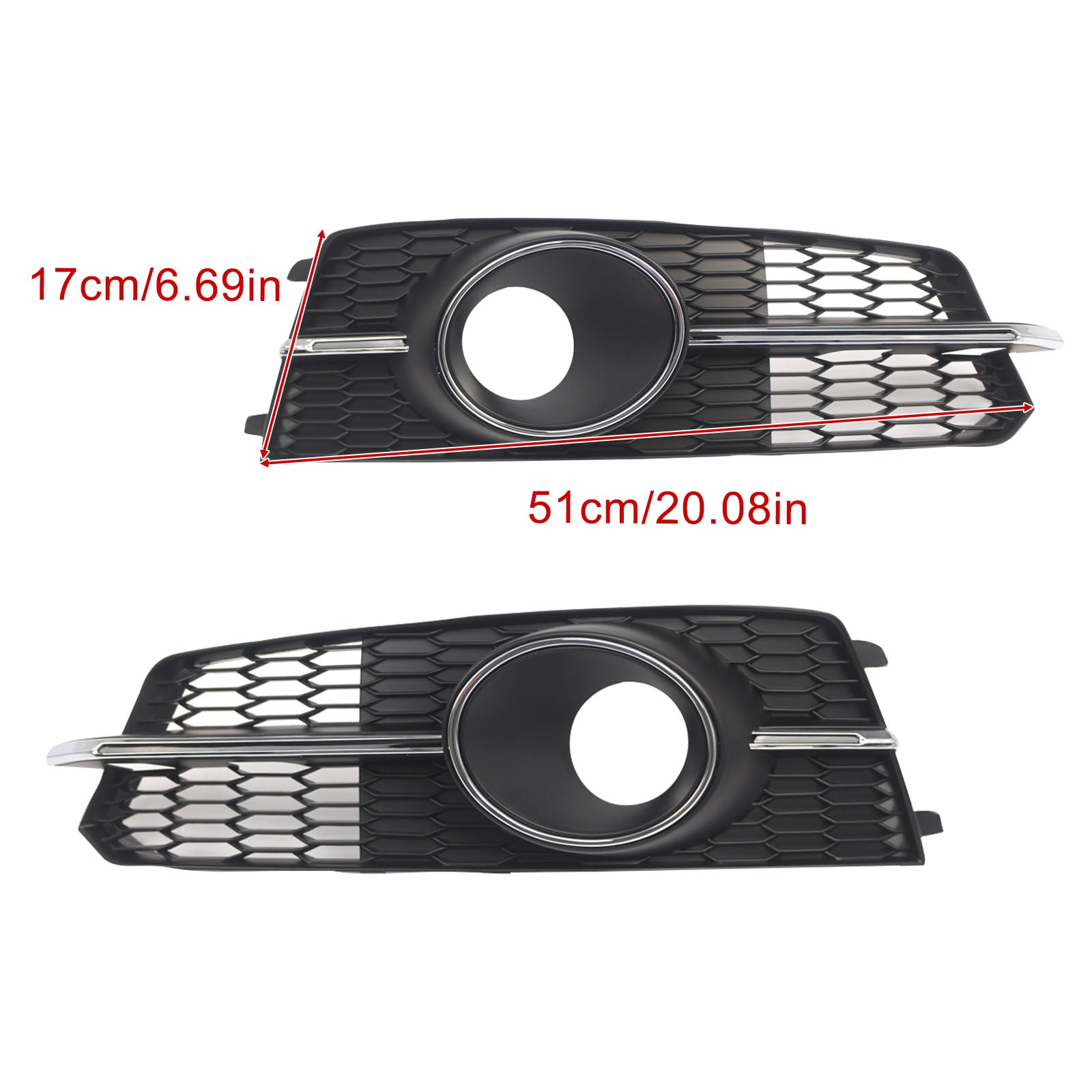 Fog Light Front Bumper Lower Grill 4G0807682AG Fit AUDI A6 4G C7 A6l 2016-18