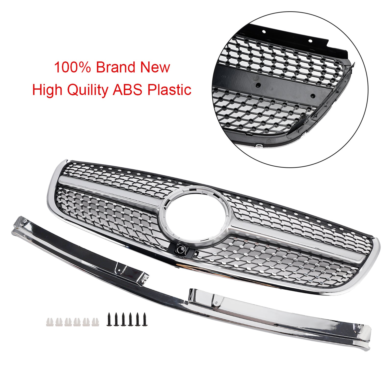 Mercedes Vito W447 2015-2019 GT Stlye Diamond Front Bumper Grill Grille