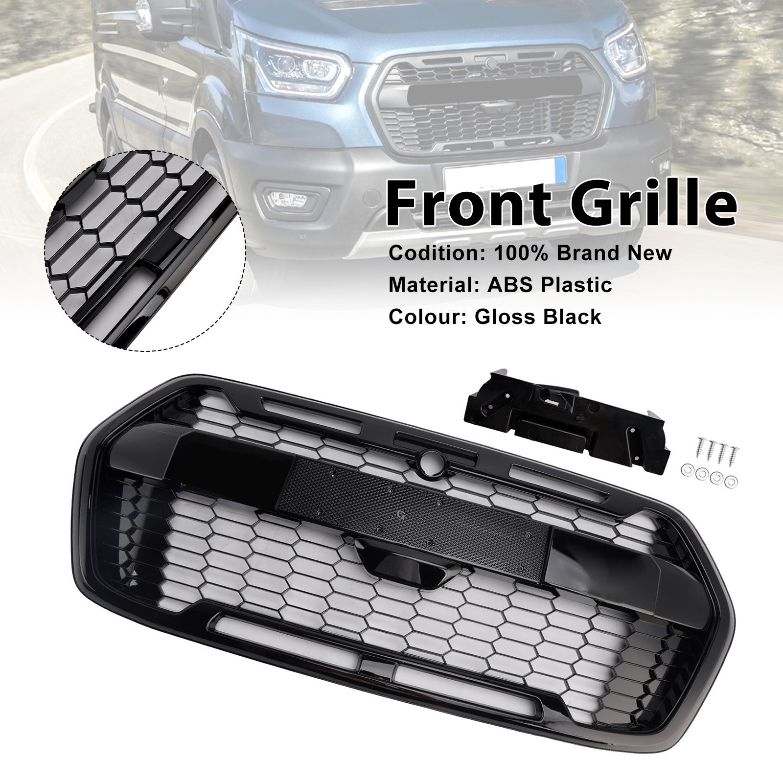 2019-Onwards Ford Transit MK8 Trail Raptor Style Front Bumper Grille 2467809