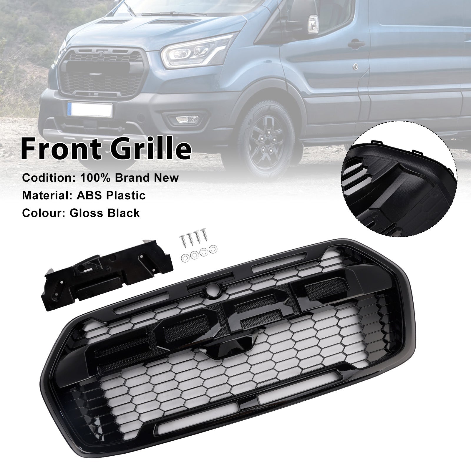 2019-Onwards Ford Transit MK8 Trail Raptor Style Front Bumper Grille 2467809