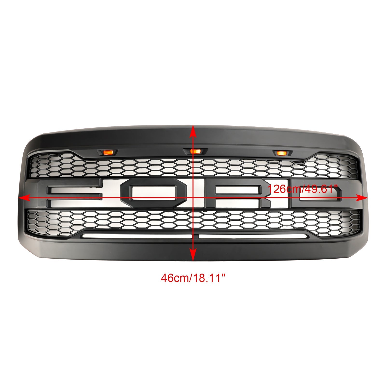 2005-2007 Ford F250 F350 Super Duty W/ LED Front Bumper Grill Grille