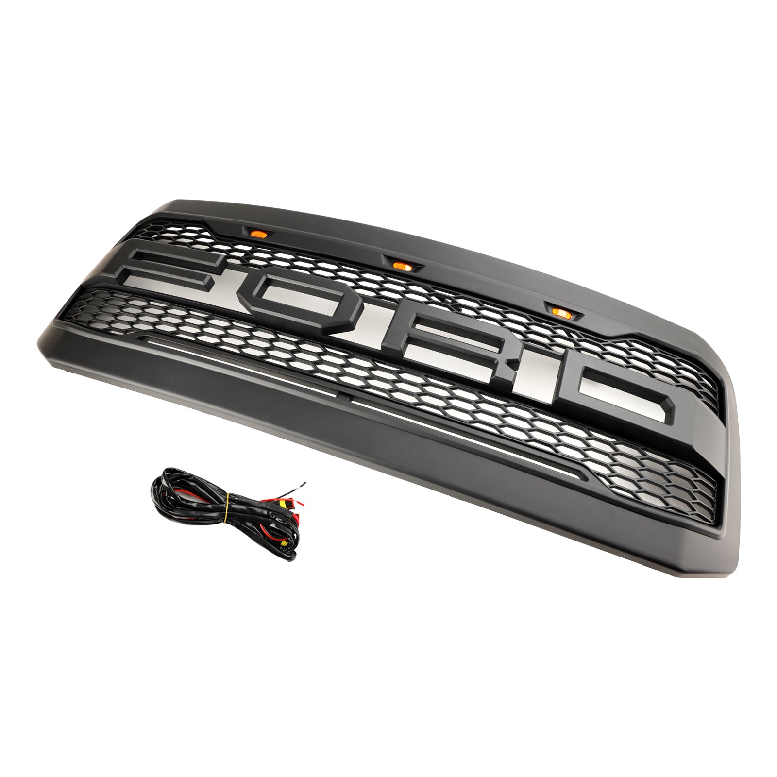 2005 2006 2007 Ford F250 F350 Super Duty W/ LED Front Bumper Grill Grille