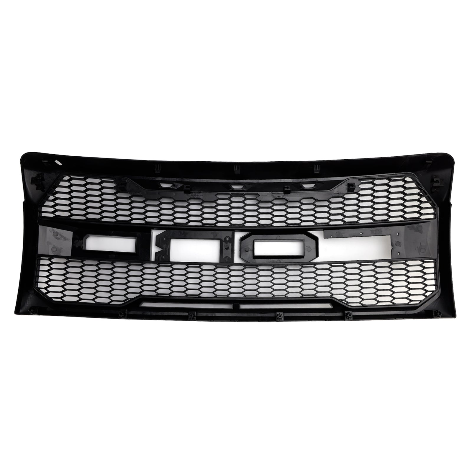 Gloss Black Raptor Style Front Bumper Grille Grill Fit Ford F150 2009-2014