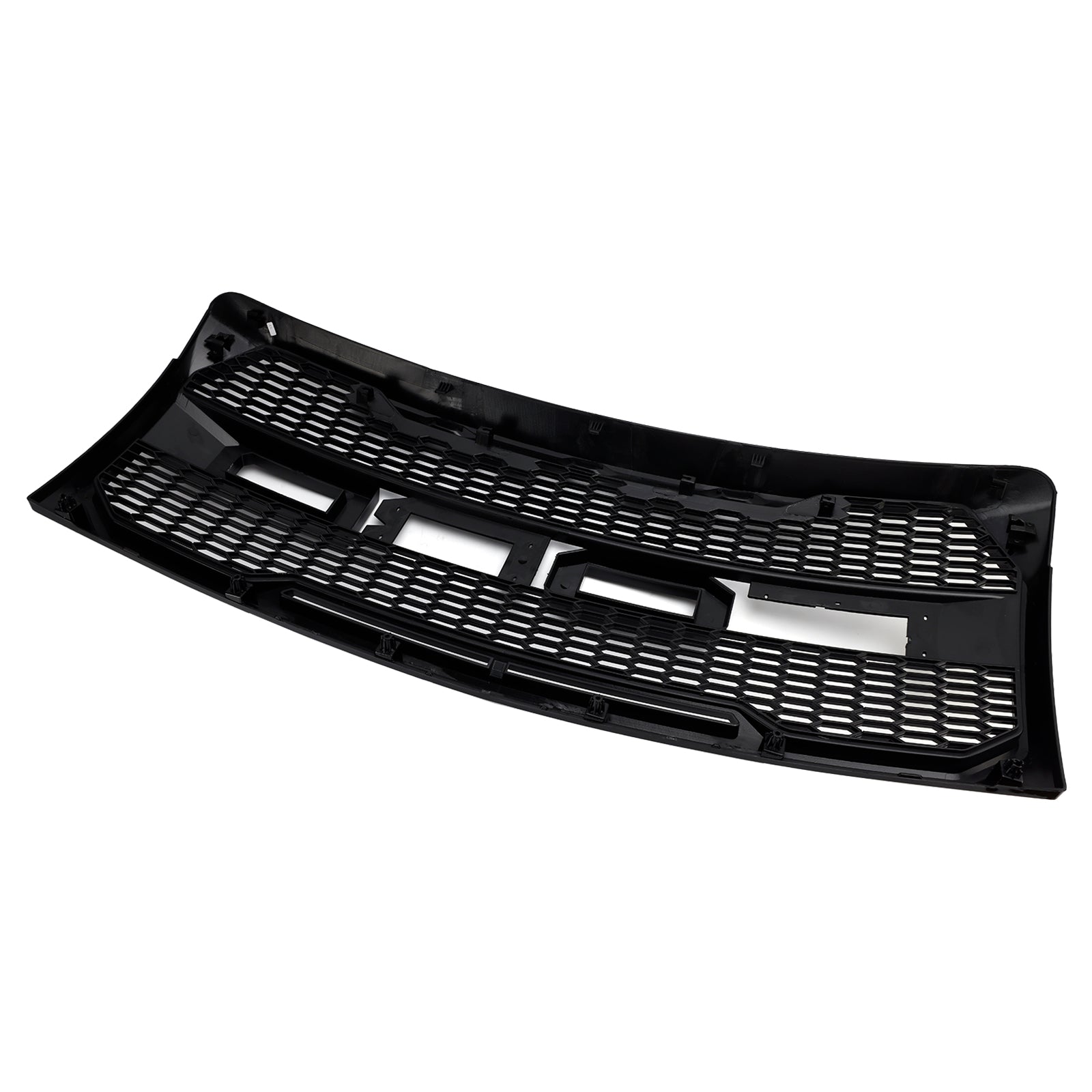 Gloss Black Raptor Style Front Bumper Grille Grill Fit Ford F150 2009-2014