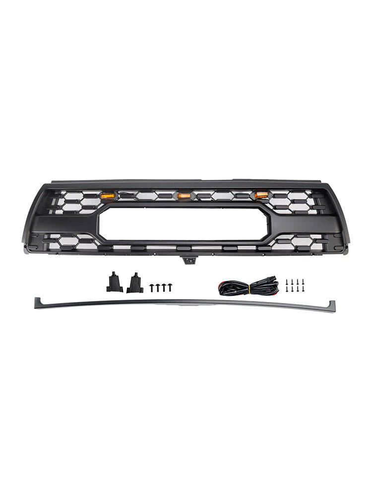 1996-2000 Toyota 4Runner With Led Matte Black Front Bumper Grill Grille