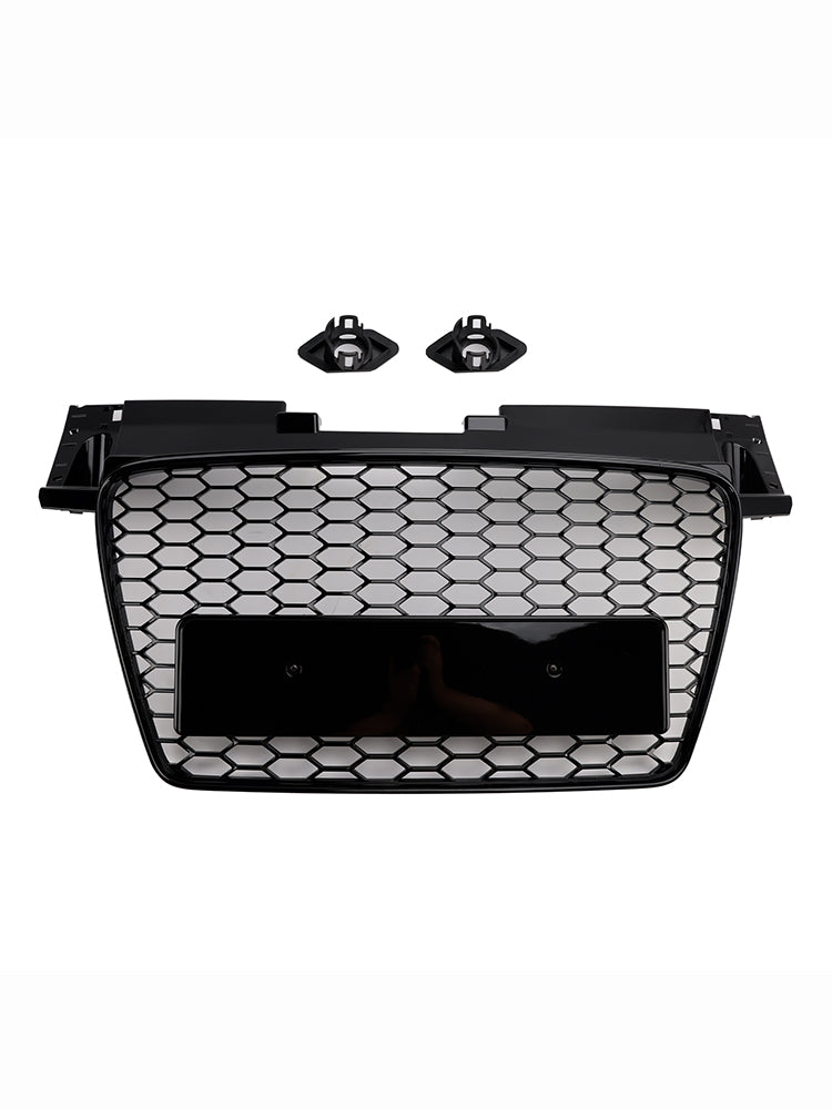2006-2014 Audi TT TTS RS Style Front Honeycomb Grill Grille Gloss Black