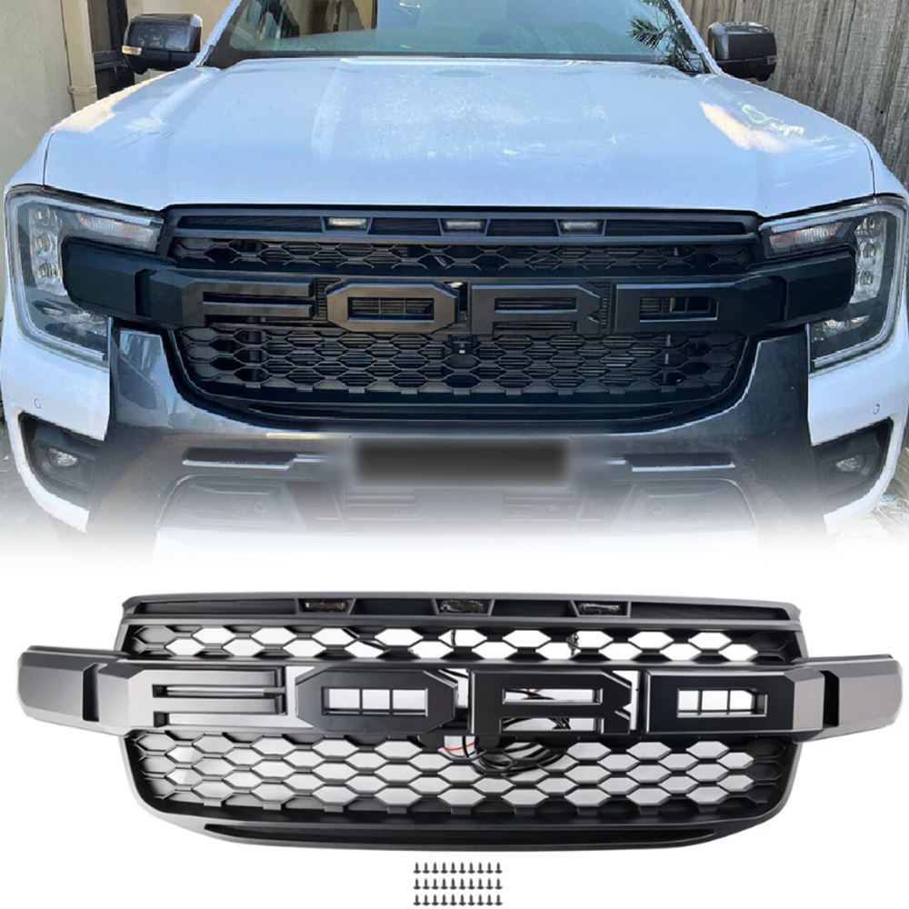 2023 2024 2025 Ford Everest Next Gen T9 Front Bumper Grill Replacement Black Grille