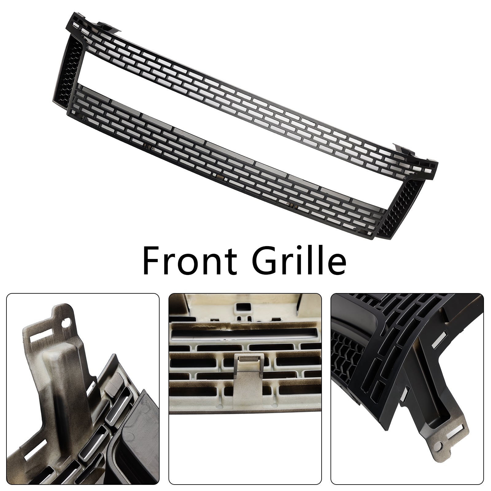 Matt Black Front Bumper Grill Grille Fit 2012-2014 Ford Ranger T6