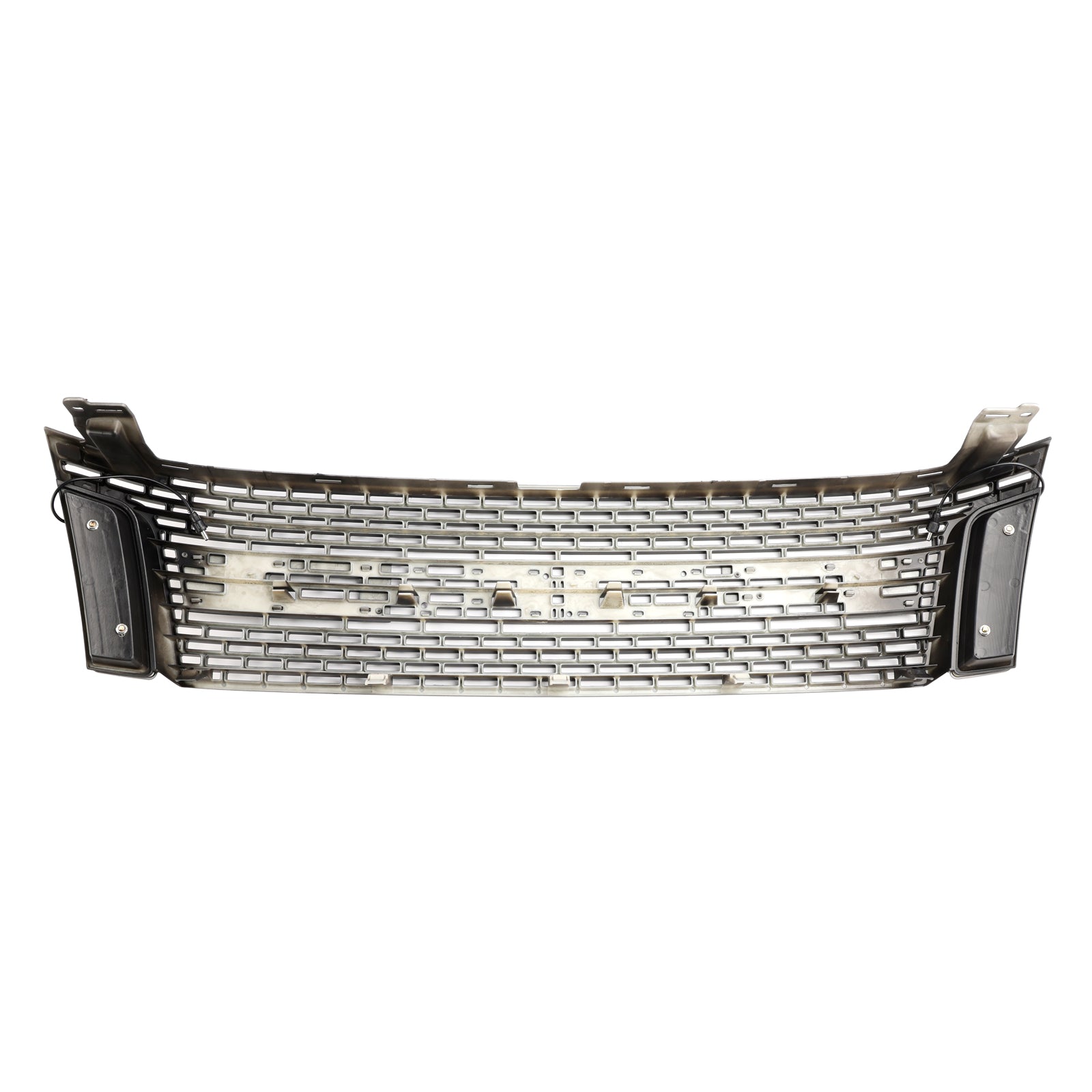 Matt Black Front Bumper Grill Grille Fit 2012-2014 Ford Ranger T6 w/ LED Light