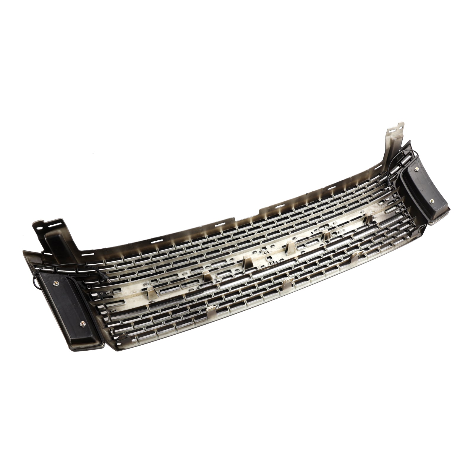 Matt Black Front Bumper Grill Grille Fit 2012-2014 Ford Ranger T6 w/ LED Light