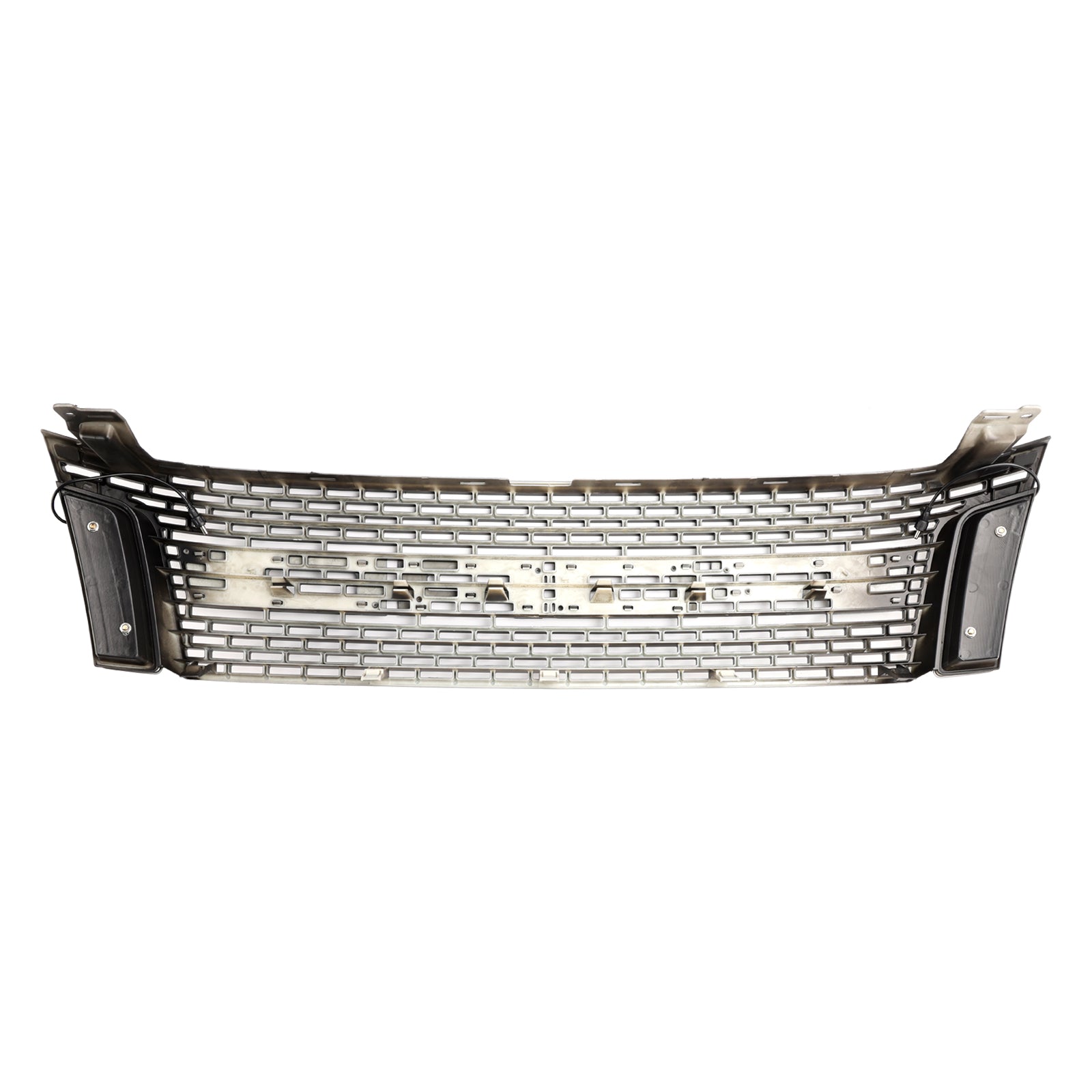 Matt Black Front Bumper Grill Grille Fit 2012-2014 Ford Ranger T6 w/ LED Light