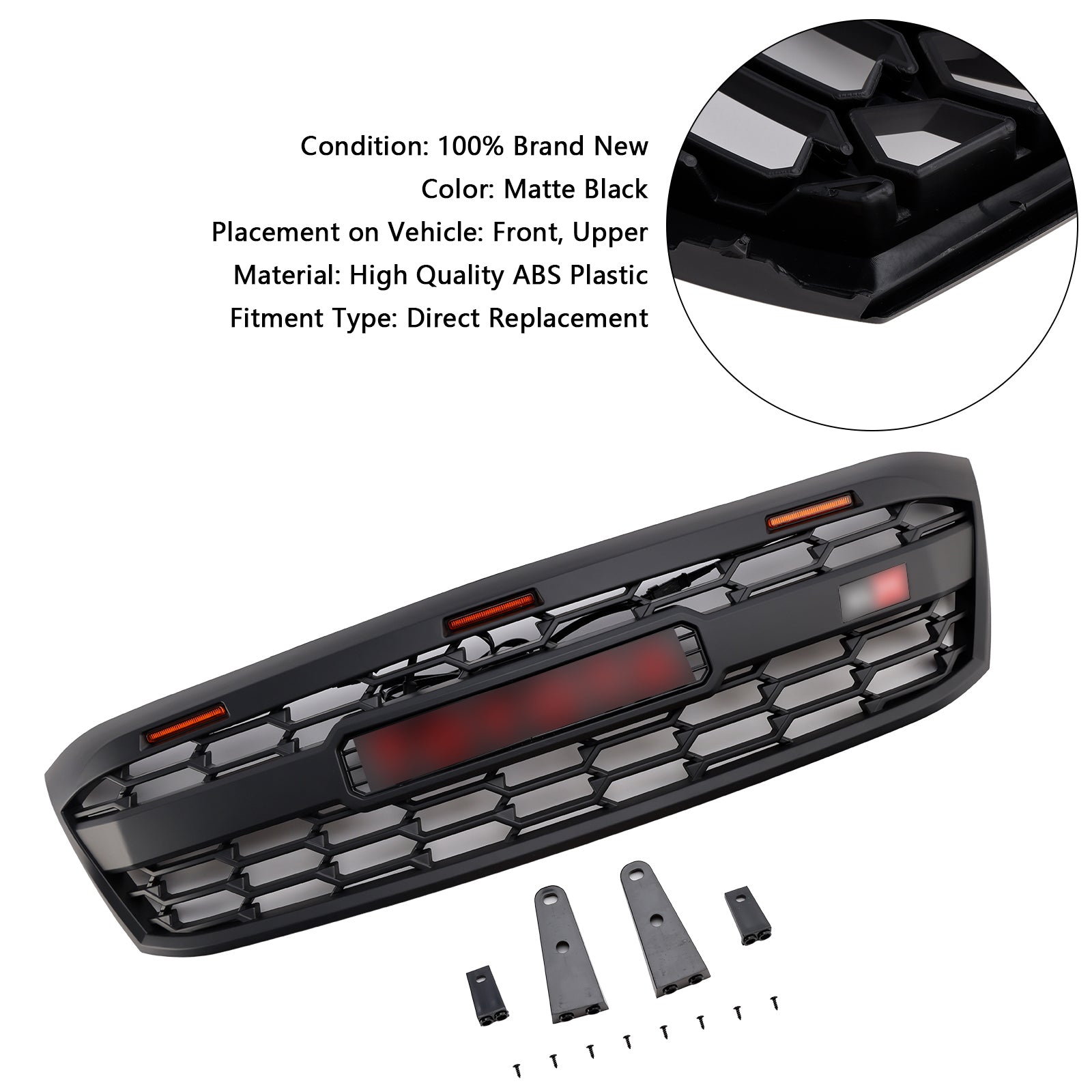 2005-2011 Toyota Hilux N70 Pre-Facelift with LED GR Style Front Bumper Grill Grille