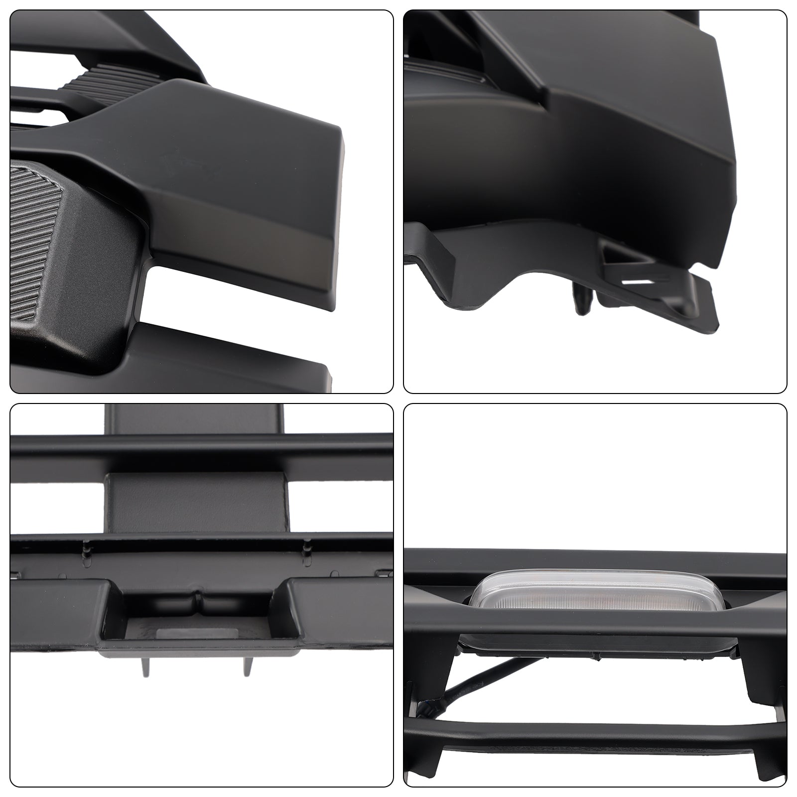 2024 2025 Ford F150 Black Grille Front Bumper Raptor Style Grill W/ LED Light & Letter