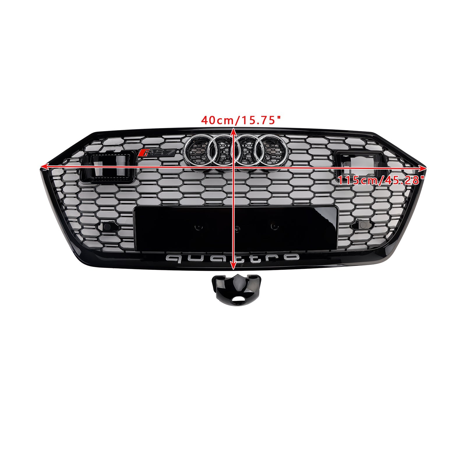 2019-2024 Audi A7 C8 S7 W/ACC Front Bumper Grille Grill Black