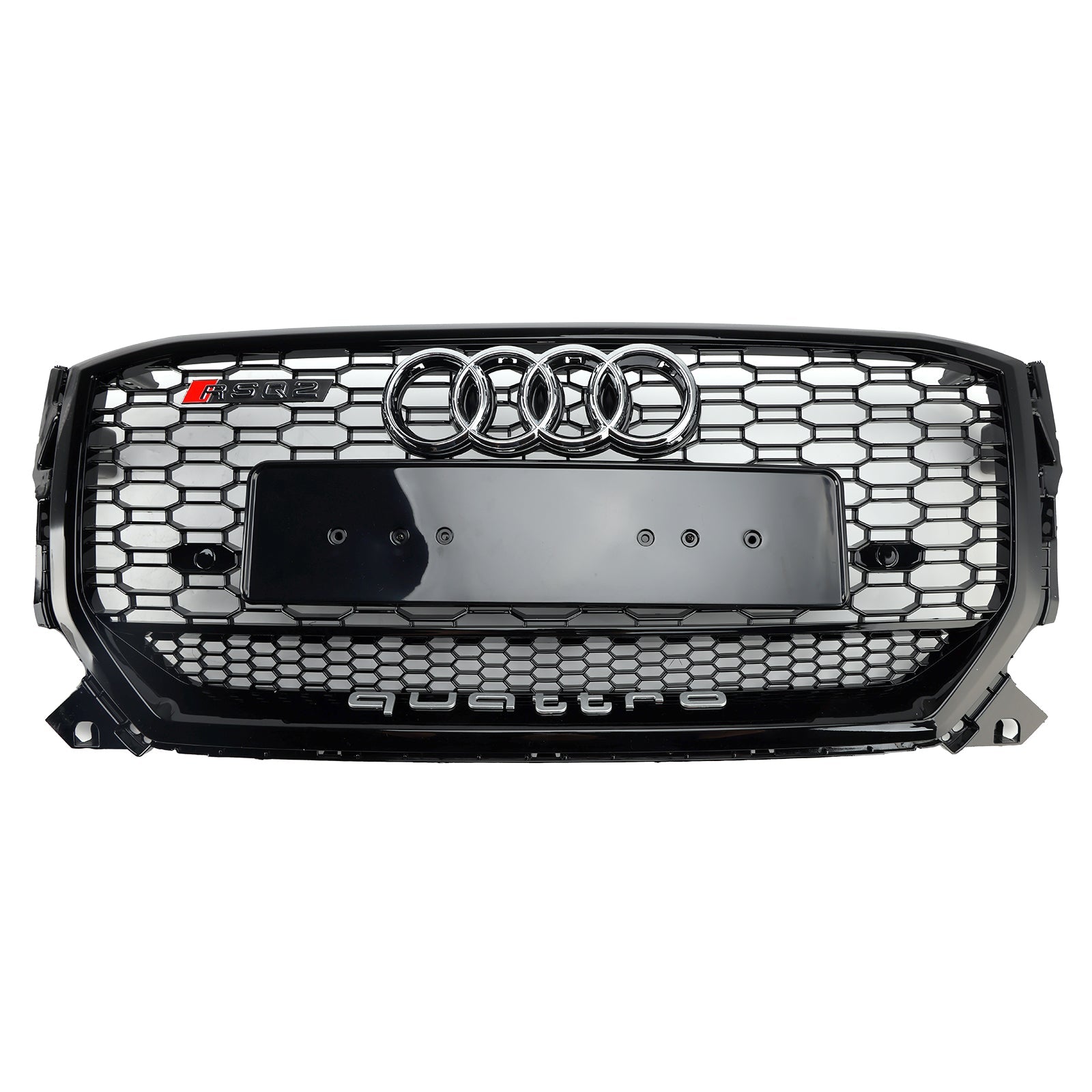 2016-2020 Audi Q2 Pre-Facelift Gloss Black Front Honeycomb Grille Grill