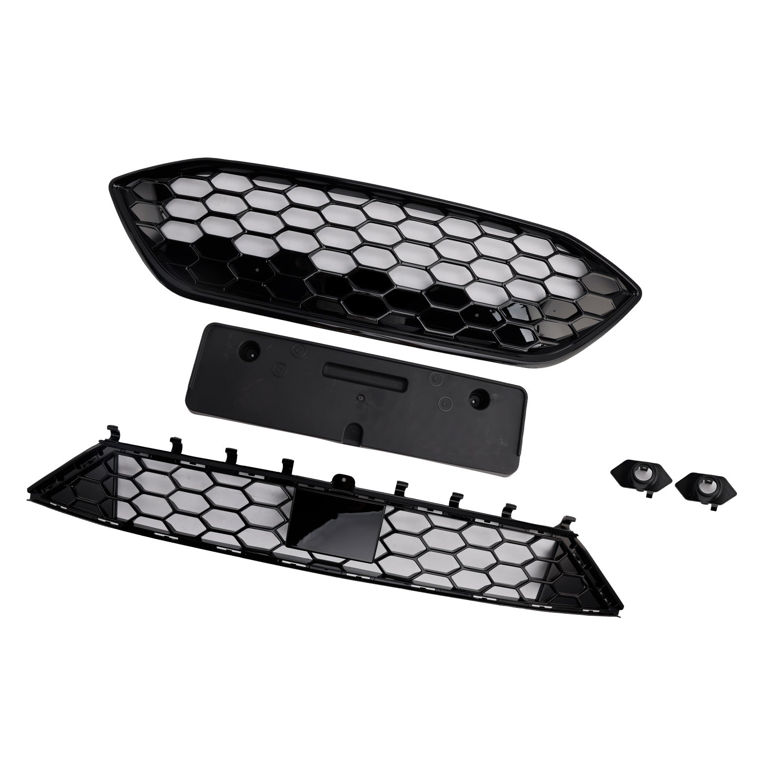 2019-2021 Toyota Sequoia W/ Led Light Black Front Bumper Grille Grill