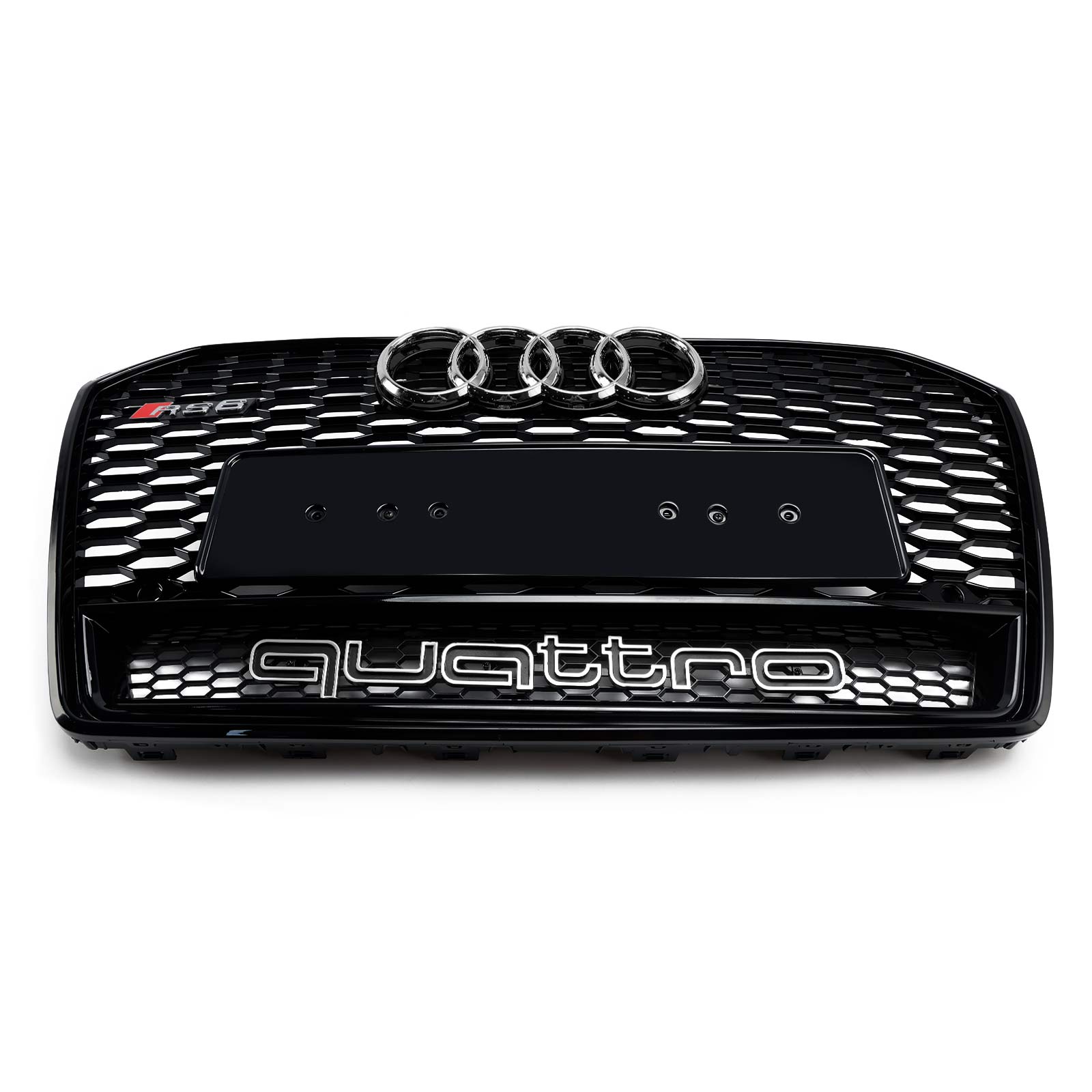 2016-2018 Audi S6 (C7) C7PA Facelift RS6 Style Honeycomb Mesh Front Grill Grille Black